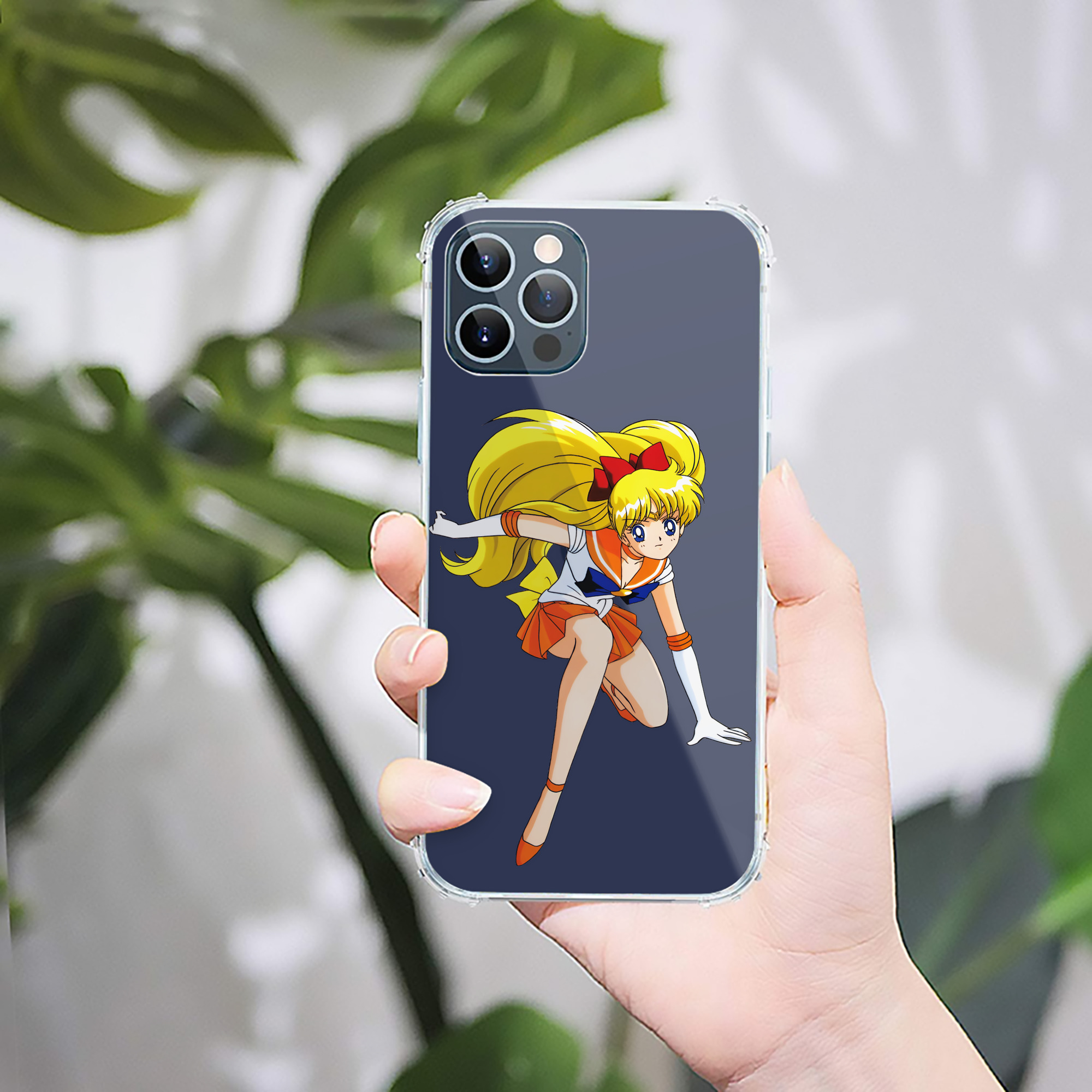 （画像用） 美少女戦士セーラームーン 愛野 美奈子 あいの みなこ Sailor Moon Aino Minako 【iPhone 12シリーズ対応】透明スマホケース（クリアソフトケース）